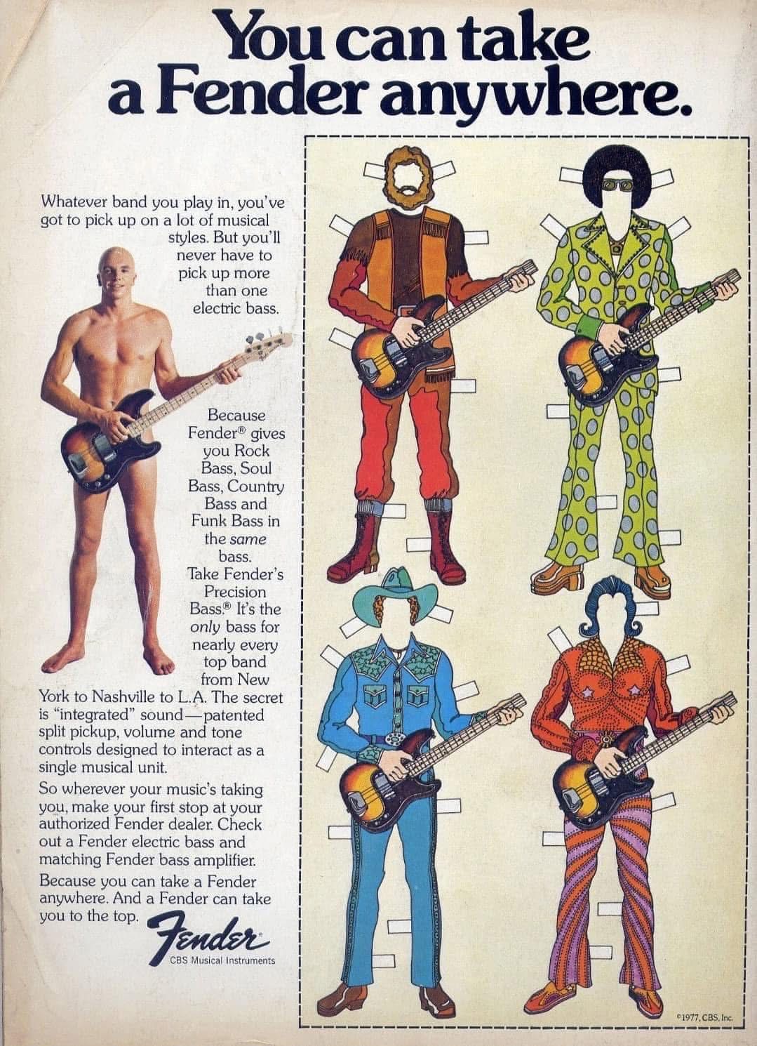 Stickers basses Fender