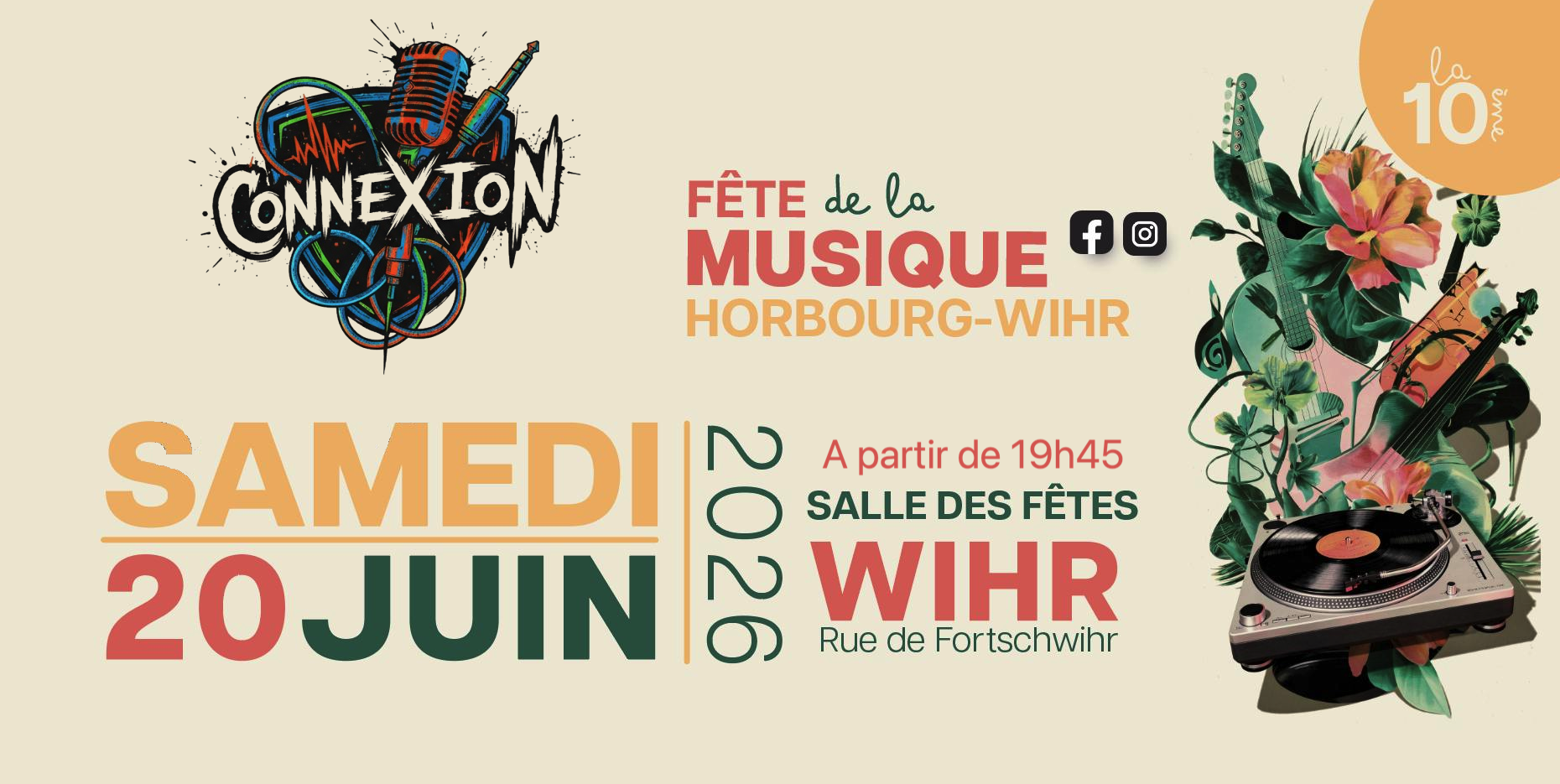 affiche Fête de la musique Connexion Horbourg-Wihr 2026