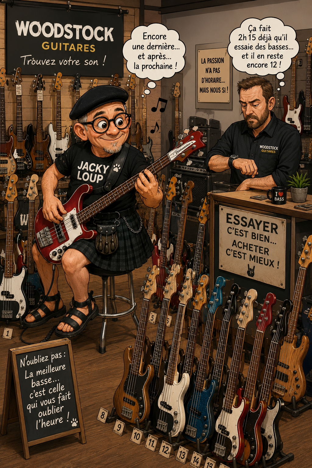Essai de basses interminable