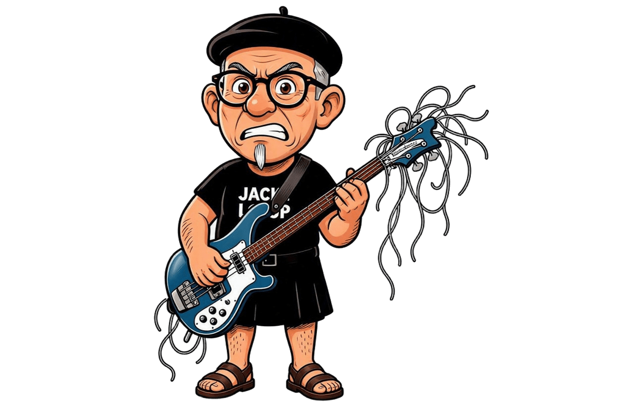 Jacky Loup cordes non coupées