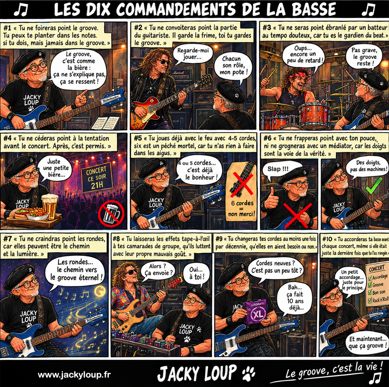 Les 10 commandemants de la basse